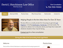 Tablet Screenshot of davehutchinsonlaw.com